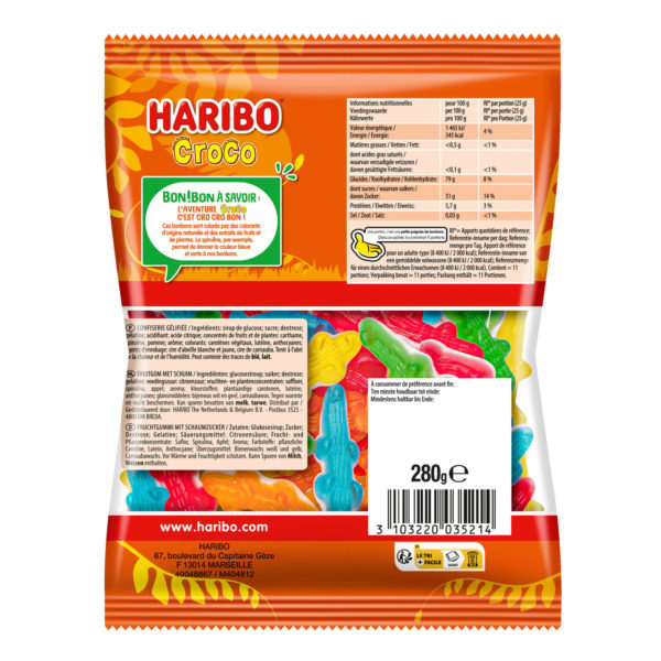 Bonbons Croco Haribo 280g – Image 2