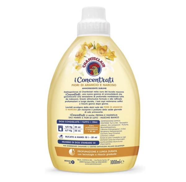 CHANTECLAIR Adoucisseur orange - 1 litre concentré 50 Lavages – Image 2