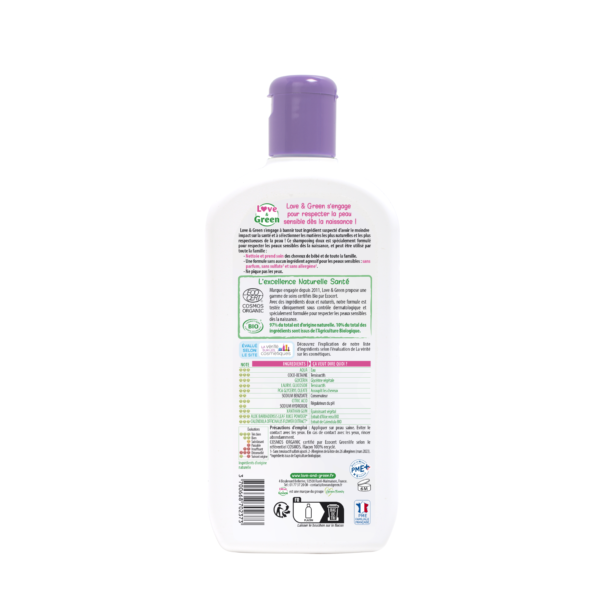 Love and Green | Shampoing doux - certifié BIO Flacon(s) 500ml – Image 2