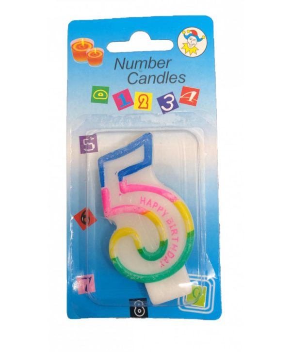 Bougie Anniversaire Chiffre 5