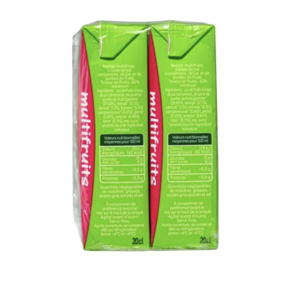 Nectar multifruits Bio PRESSADE - pack de 6 briques de 20cl – Image 2