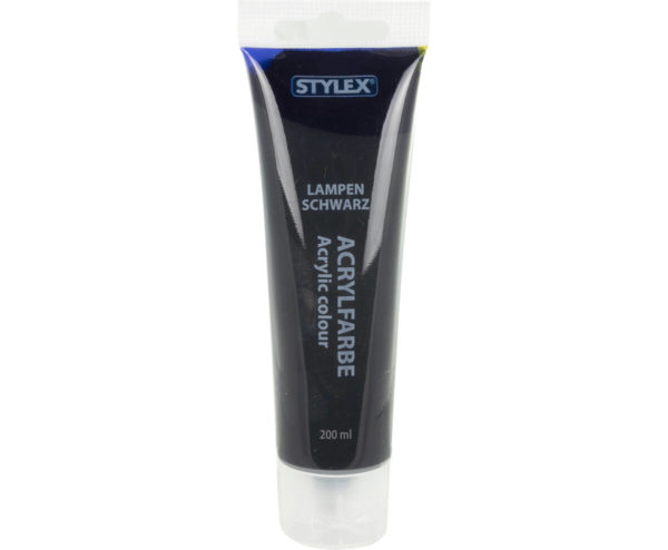 Peinture acrylique 200 ml - noir clair
