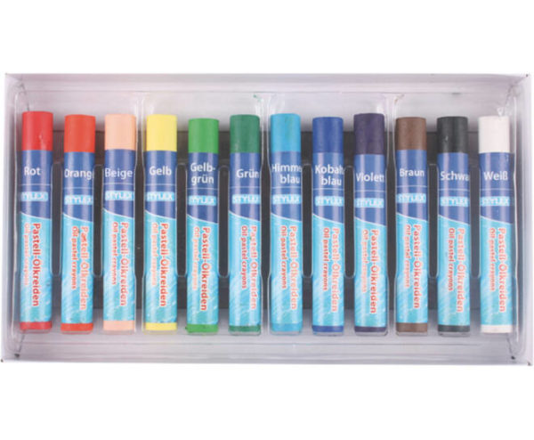 Crayons pastels à l'huile - 12 bâtonnets – Image 2