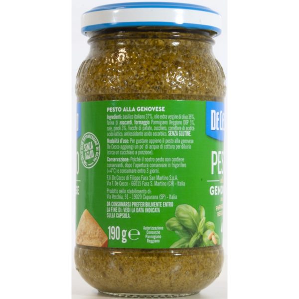 Sauce Pesto Genovese - De Cecco - 200gr – Image 3