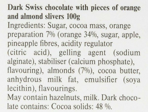 Lindt tablette orange intense Excellence Chocolat Noir - 100g – Image 2