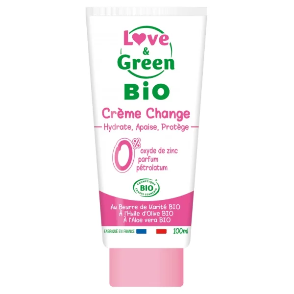 Love and Green Crème Change Certifiée BIO - 100ml