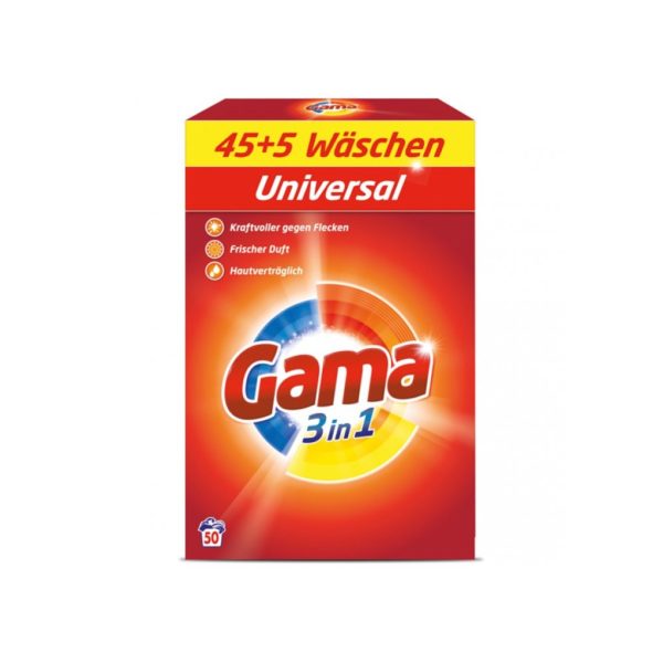 Gama 3in1 universal poudre - 50 lavages