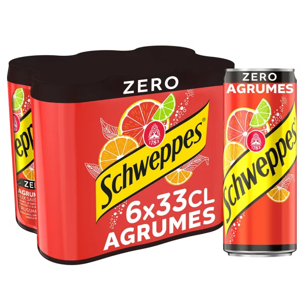 Schweppes Agrum' ZERO - 6x33cl