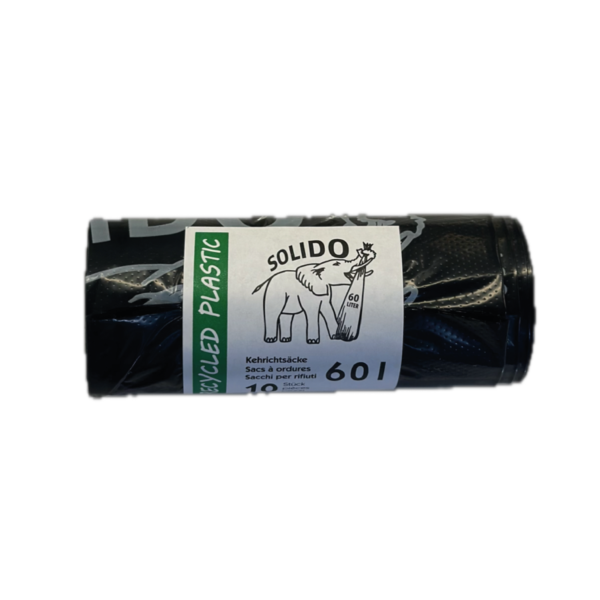 Sac poubelle non-taxé noir 60l